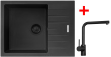 Sinks PERFECTO 650 BL Pureblack + ELKA černá matná 
